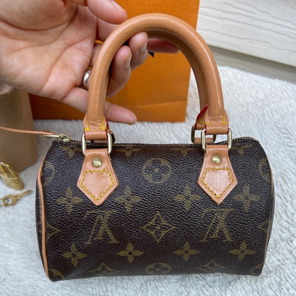 LOUIS VUITTON Monogram Mini Speedy Hand Bag - Picture 5 of 16